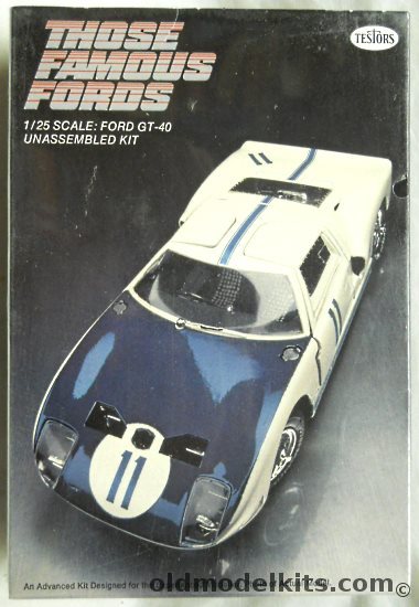 Testors 1/25 1964 Ford GT-40, 104 plastic model kit